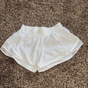 Lululemon Athletica White Athletic Shorts Lightweight Design 2”
